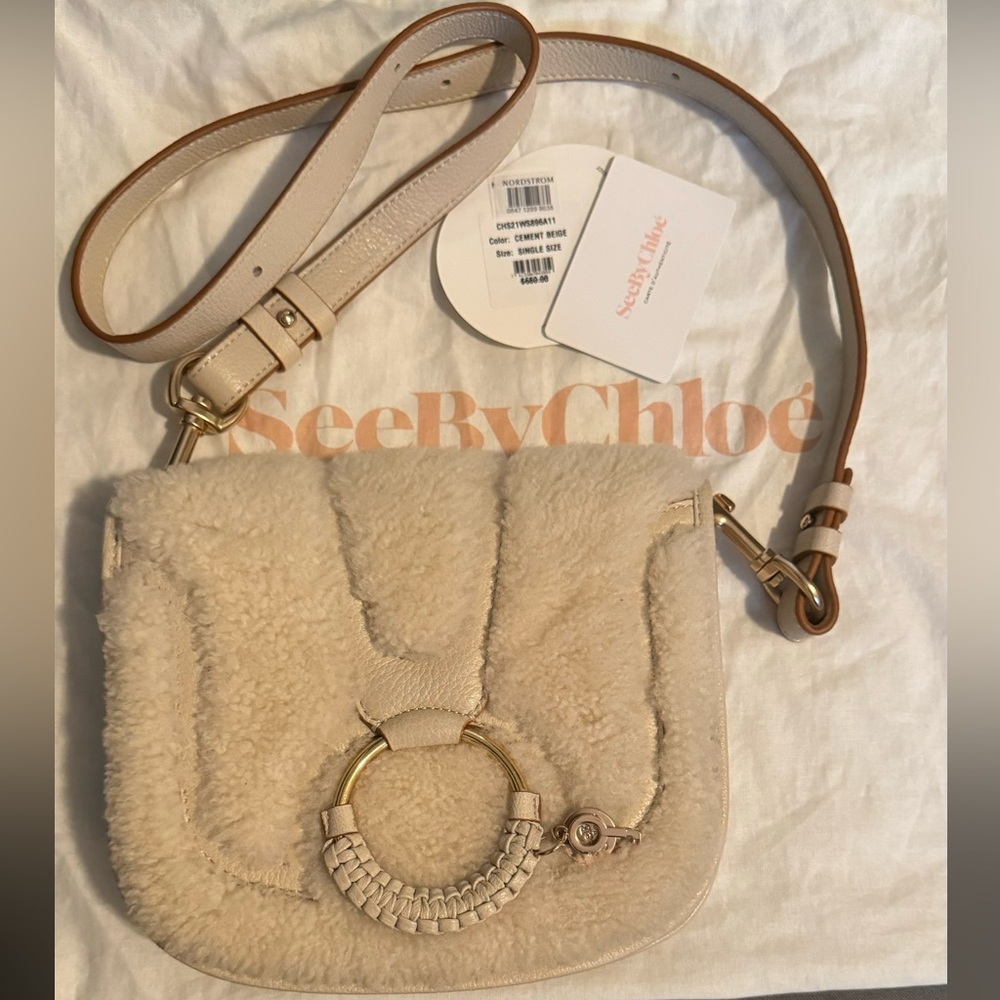 See by Chloé Hana Genuine Shearling & Leather
Shoulder Bag